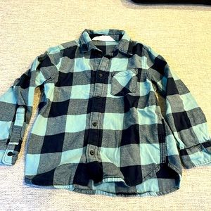 H&M plaid button down shirt